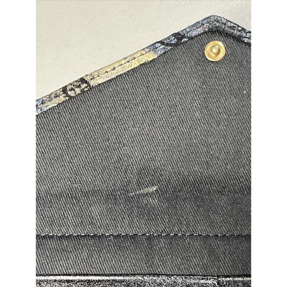 Lodis Butterfly Leather Crossbody Wallet Purse Wristlet Black Iridescent - Picture 7 of 12